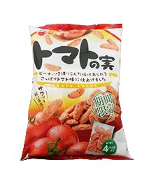 阿部幸製菓、トマト味の揚げあられ「トマトの実」期間限定発売