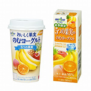 おいしく果実のむヨーグルト 5つの果実」発売（オハヨー乳業） - 日本