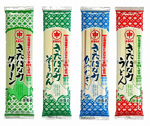 北海道　マルナカ　きたほなみ　そうめん2袋・ひやむぎ1袋 kitano-nanakamado_green2