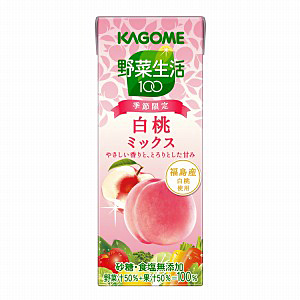 野菜生活100 白桃ミックス 発売 カゴメ 日本食糧新聞電子版