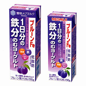 プルーンfe 1日分の鉄分 のむヨーグルト 発売 雪印メグミルク 日本食糧新聞電子版