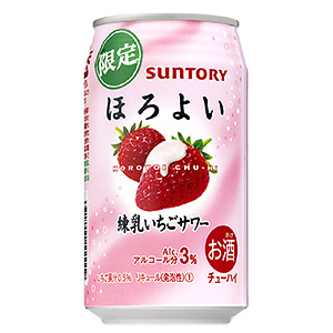 サントリー チューハイほろよい 練乳いちごサワー」発売