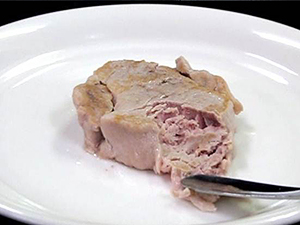 凍結含浸法で加工した豚肉