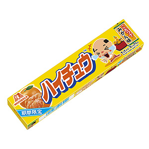 ハイチュウ ちっちゃいおっさん こたつでみかん味」発売（森永製菓