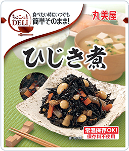 パウチ惣菜の「ひじき 煮」、常温長期保存で買い 置き需要にも応える