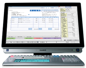 カシオの「楽一」。使いやすさにこだわり、手書き専用のキーボードも選ぶことができる