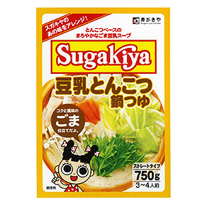 Sugakiya 豆乳とんこつ鍋つゆ 発売 寿がきや食品 日本食糧新聞電子版