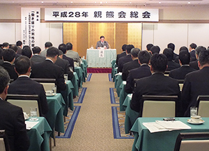九州地区のメーカー幹部らが集まり行われた親熊会総会