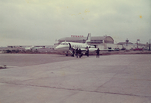 メンフィスからニューオリンズまで乗ったプライベートジェット機（1974年）