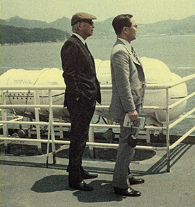 白洲次郎氏と筆者（右）（1970年ごろ）