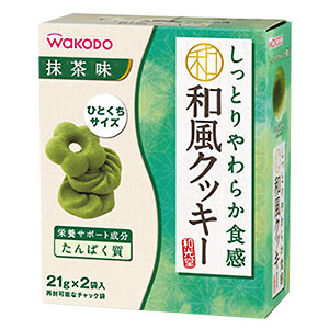 しっとりやわらか食感和風クッキー抹茶味