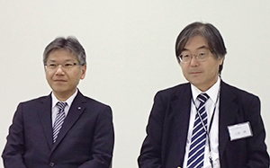 久田貴之代表取締役社長（左）と大野潤取締役常務執行役員