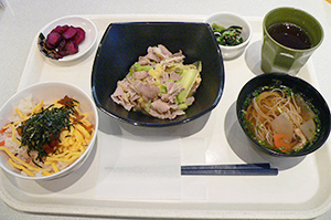 この日提供された奈良県の給食