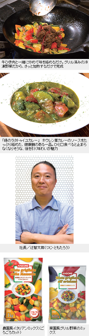 プロの食材活用 この食材でこの逸品：カゴメ「菜園風グリル野菜のミックス」 - 日本食糧新聞電子版