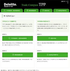 Trade Compass TPP11のトップページ