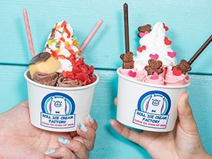 冬アイスとしても人気の「ロールアイスクリーム」