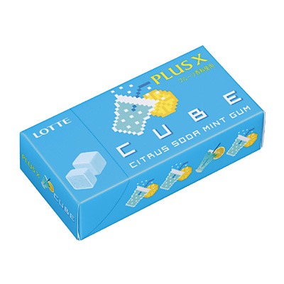 プラスX CUBE シトラスソーダミント」発売（ロッテ商事） - 日本