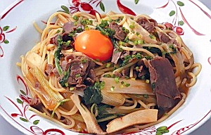 パスタ特集 鎌倉パスタ 牛肉と野菜のすき焼き風和風パスタ 日本食糧新聞電子版